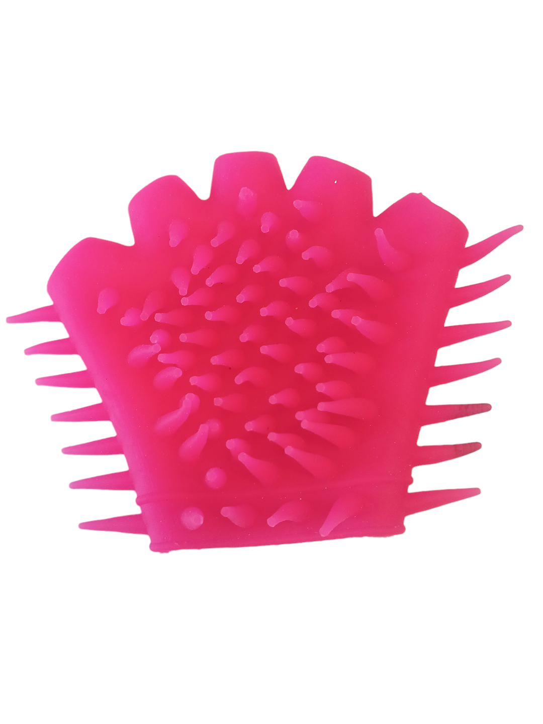 Gant de massage en silicone rose