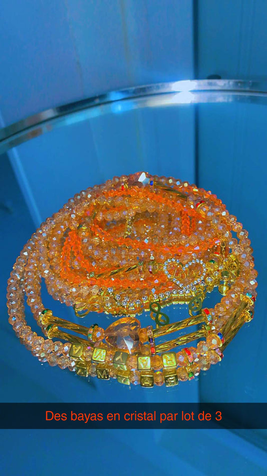 Chaine de taille 3 Pieces orange