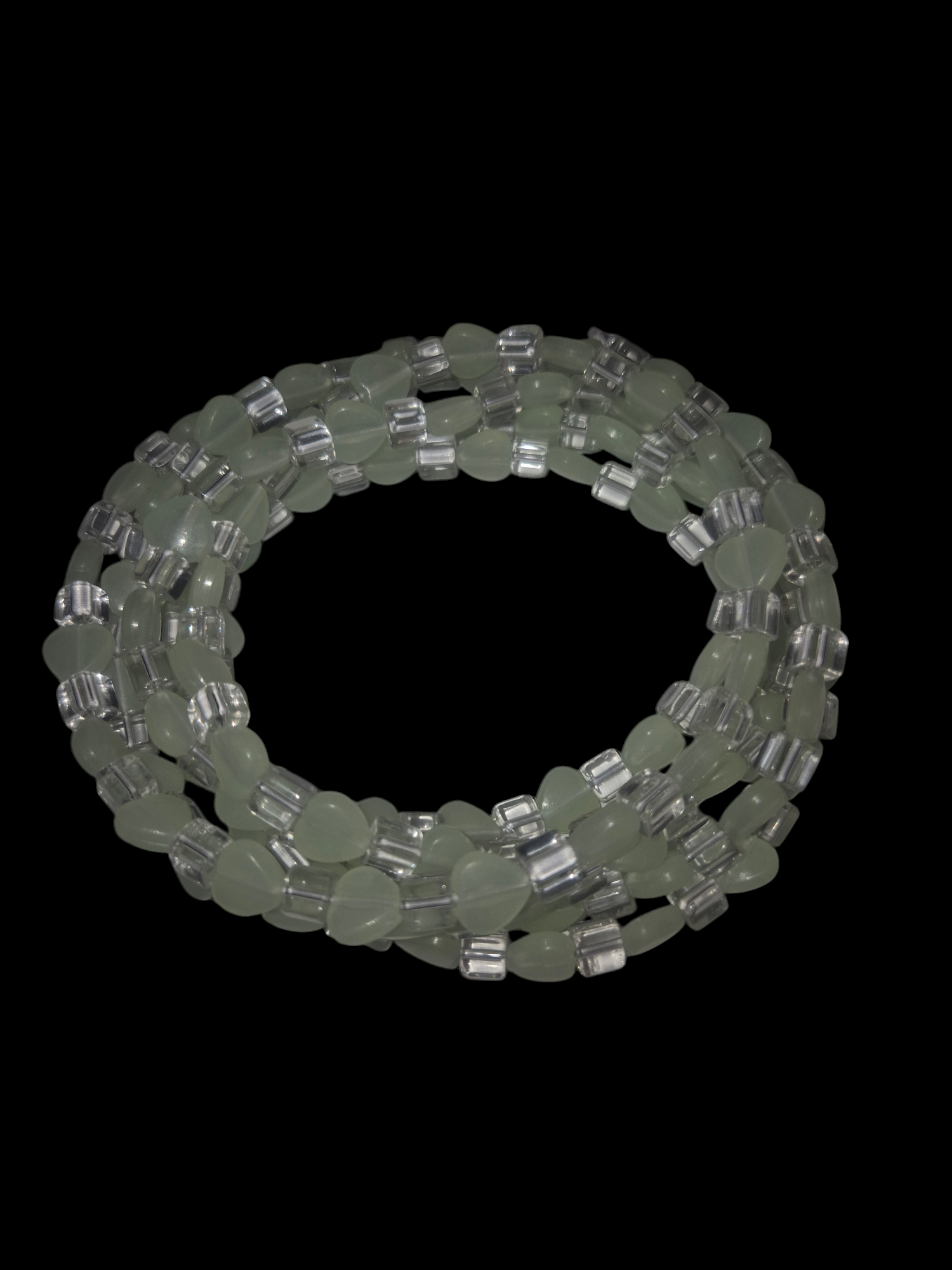 Bijoux de taille ou baya lumineuse en forme de coeur,  ensemble 2 pieces