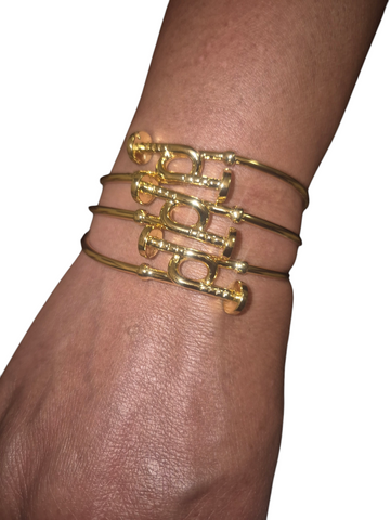 Bracelet ensemble 3 pieces en plaquée or