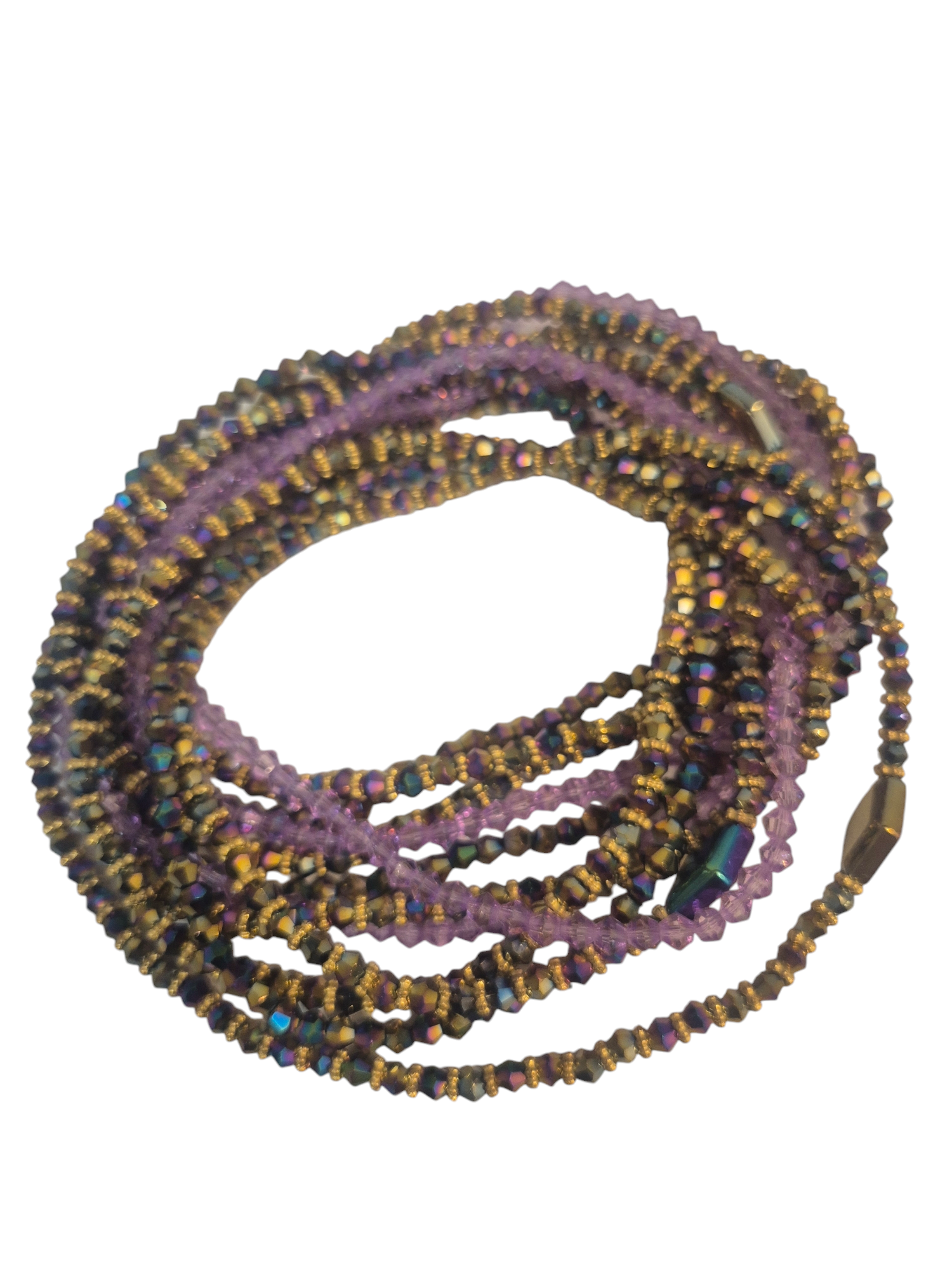 Bijoux de taille ou baya ensemble 4 pièces multicouleurs